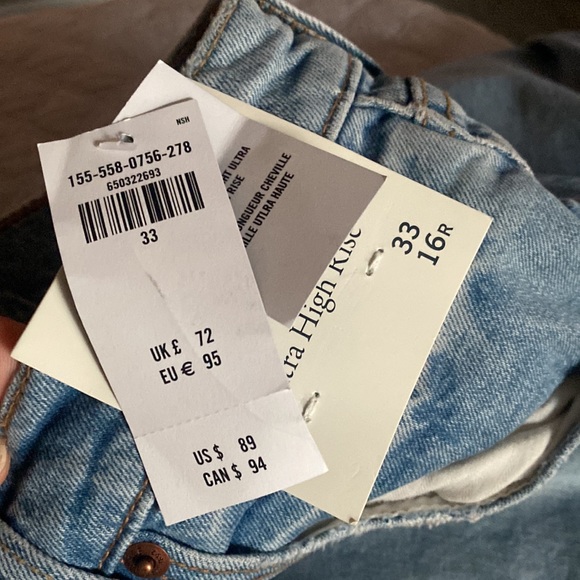 Ultra High Rise Ankle Straight Jean Abercrombie & Fitch - Picture 6 of 6